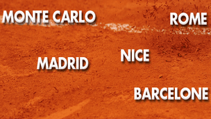 tournois de tennis nice, barcelone, madrid, rome et monte carlo